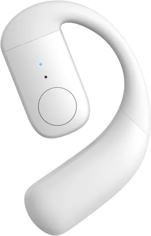 Single Bluetooth One Ear Earbud Open Ear Bud Air Bone Conduction Earbud Earless Out of Ear Headphones Bluetooth Wireless Earpiece with Earhook OWS Open Ear Bud Wireless Ear Hanging Bluetooth Headset
