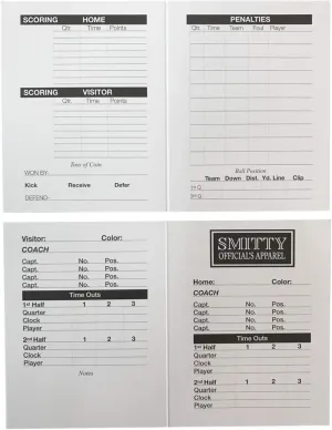 Smitty | ACS-533 | 4 Sided Football Game Card | Set of 25 | Official's Choice!