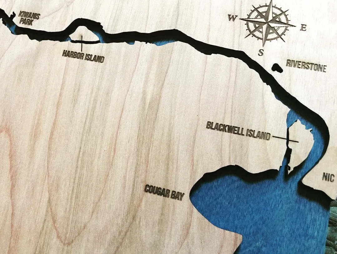 Spokane River - Post Falls/Coeur D'Alene Map