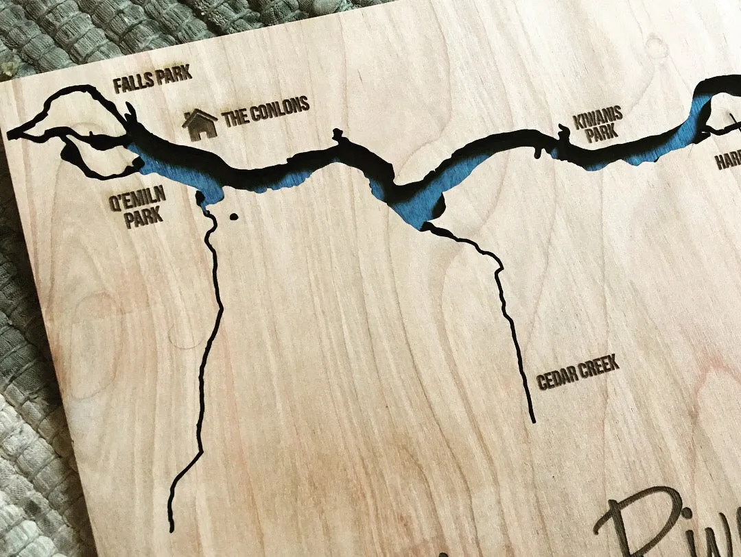 Spokane River - Post Falls/Coeur D'Alene Map