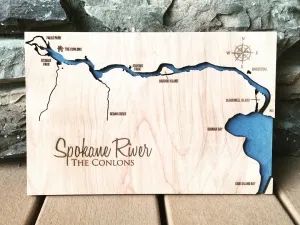 Spokane River - Post Falls/Coeur D'Alene Map