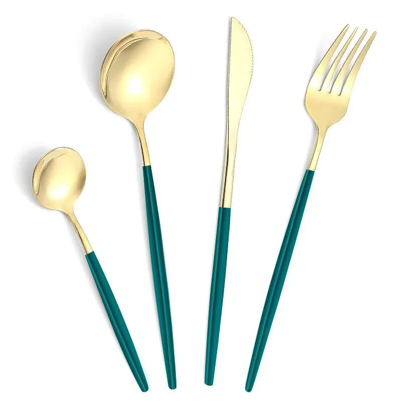 Stainless steel 4-piece tableware set