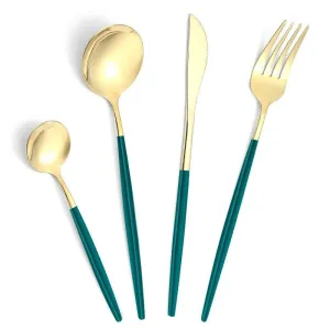 Stainless steel 4-piece tableware set