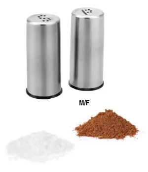 Stainless Steel Matt Finish Salt & Pepper Shakers Set