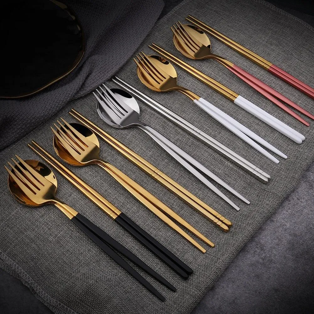 Stainless Steel Tableware Set