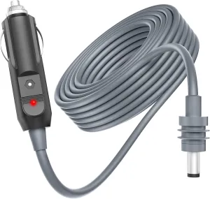 Starlink Mini Car Adapter 12V Starlink Mini DC Power Cable Cigarette Lighter 12V-24V DC Power Cord Direct to Car Charger Cigarette Lighter Plug and Play for RV Trucks Buses Waterproof 18AWG 33FT/10M