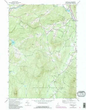 Sugar Hill NH topo map, 1:24000 Scale, 7.5 X 7.5 Minute, Historical, 1967, Updated 1988, 26.8 x 21.6 in