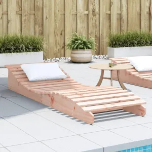Sun Lounger 80.7"x23.6"x12.4" Solid Wood Douglastanning Chair Recliner Camping Chairs Patio Suitable for Garden Courtyard