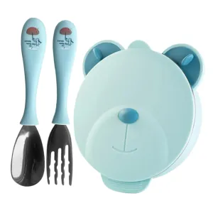SUPVOX 1 Set Stainless Steel Dinner Plate Complementary Food Bowl Thermal Insulation Bowl Stainless Steel Bowl Food Bowl Bowl Food Container Sky-Blue re-usable