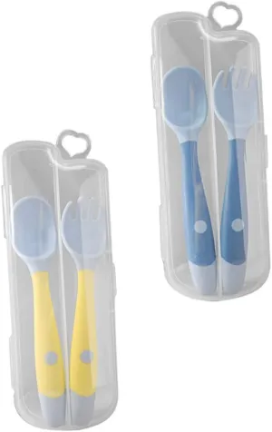 SUPVOX Bendable Boys and Girls Cutlery Baby Food Spoon Eating Training Spoon for Infants