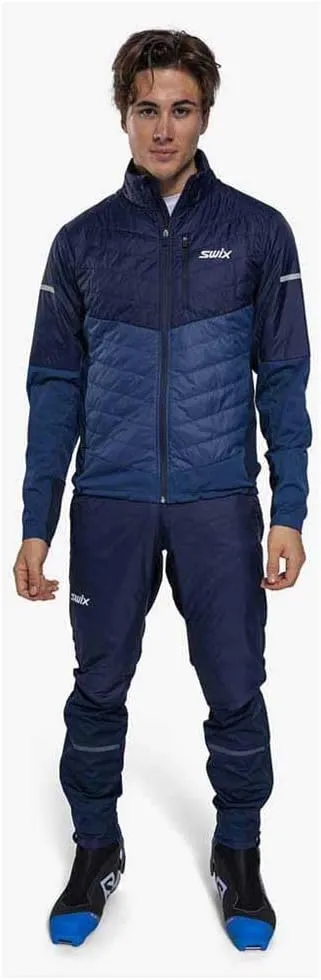 Swix Men's Dynamic Hybrid Breathable Windproof Active Outdoor Cross Country Skiing Winter Sports Insulated Jacket