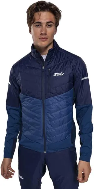 Swix Men's Dynamic Hybrid Breathable Windproof Active Outdoor Cross Country Skiing Winter Sports Insulated Jacket