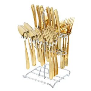 Tableware Set Star Diamond Series Western Food Knife, Fork and Spoon Five Main Pieces 30-Piece Set Steak Knife
