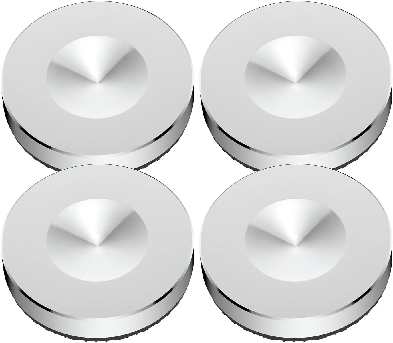 Tertullus Stainless Steel Speaker Spike Pads 4Pcs Cone Shock Floor Protector Base Speaker Isolation Stand Feet
