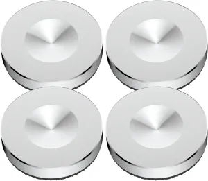 Tertullus Stainless Steel Speaker Spike Pads 4Pcs Cone Shock Floor Protector Base Speaker Isolation Stand Feet