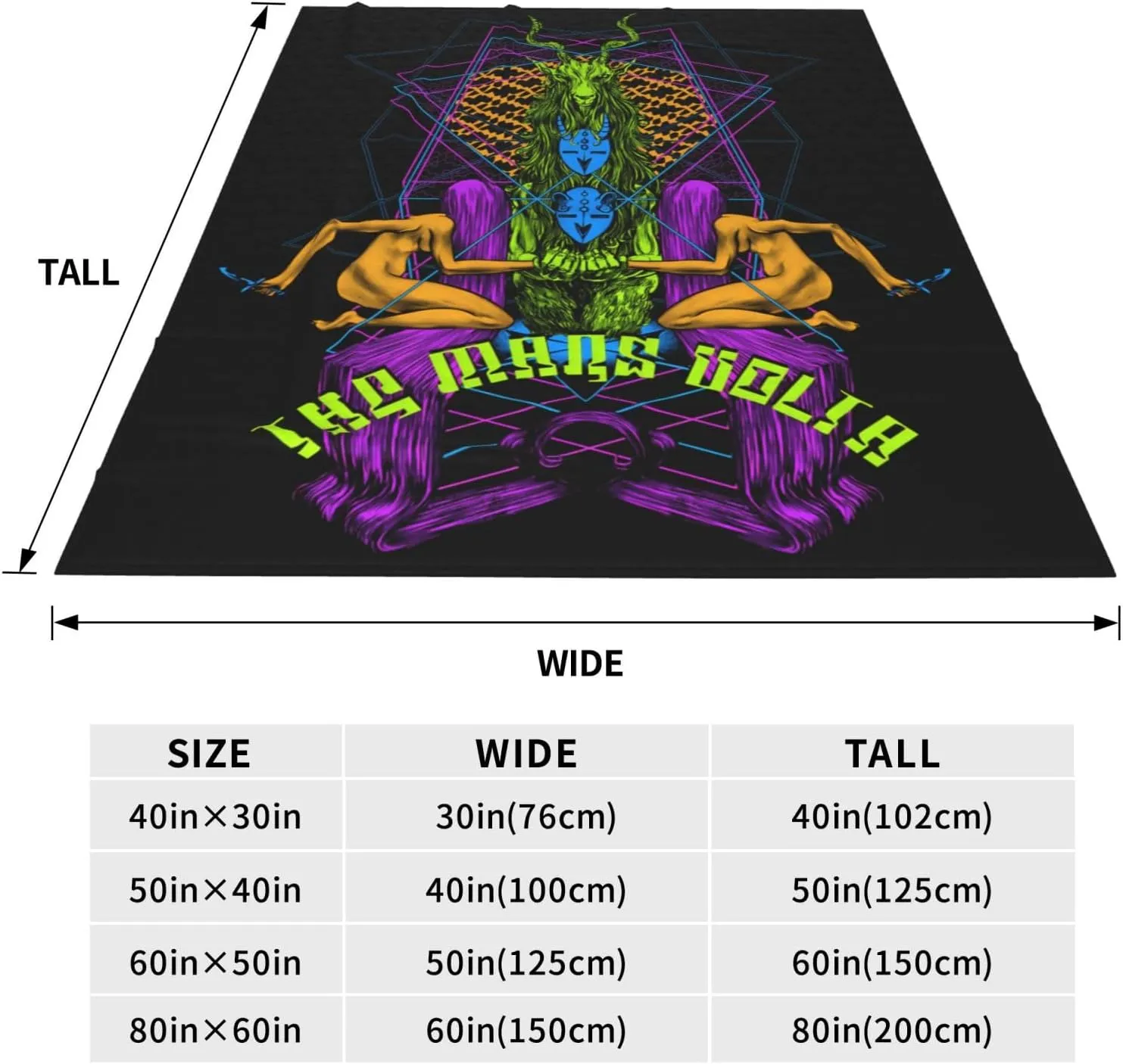The Mars Volta Blanket Flannel Fleece Printed Throw Blankets Ultra Soft Micro Warm Blanket for All Season Bedding Chair Sofa Couch Bed 50"x40"