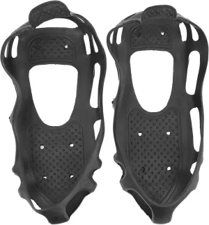 Topyond 24-Teeth Ice Climbing Crampons - Anti-Slip Spiked Grips Cleats - Hiking Ice Snow Shoes - Provides Secure Traction on ICY Terrain