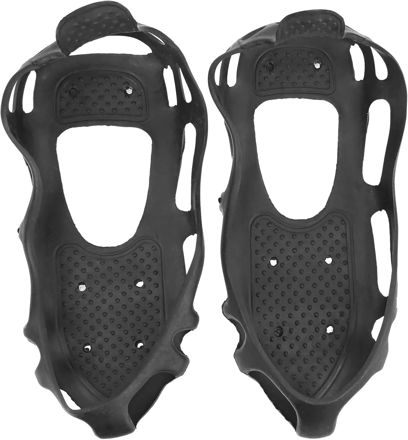 Topyond 24-Teeth Ice Climbing Crampons - Anti-Slip Spiked Grips Cleats - Hiking Ice Snow Shoes - Provides Secure Traction on ICY Terrain