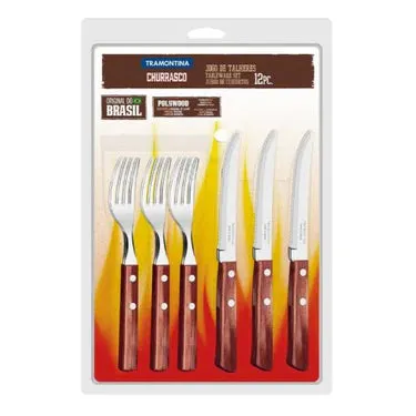 Tramontina Churrasco Polywood Red Tableware Set - 12Pcs