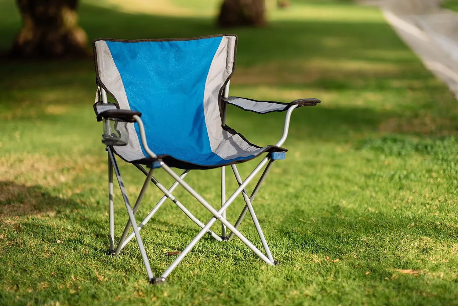 Travel Chair Easy Rider Chair, Portable Folding Camping Chair with Padded Arms
