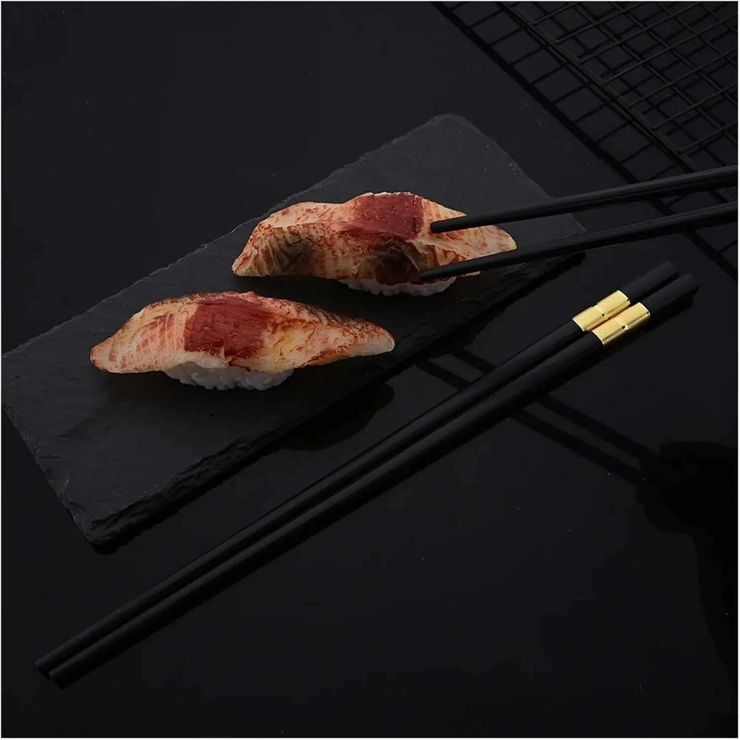 travel utensils Tableware Set 15-20Pcs Cutlery Set Stainless Steel Dinnerware Knife Fork Spoon Chopsticks Cutlery Set(20Pcs Black Silver)