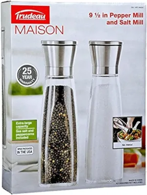Trudeau Maison 9.5 inch Pepper and Salt Mill