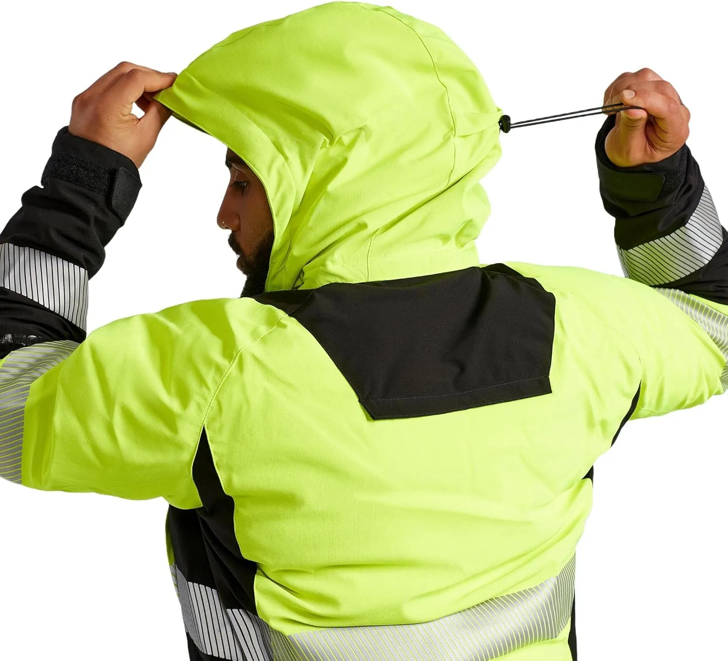 TRUEWERK Men's Work Coat - S4 Tower Winter Parka Workwear, Water-Resistant, Windproof Jacket with 4-Way Stretch
