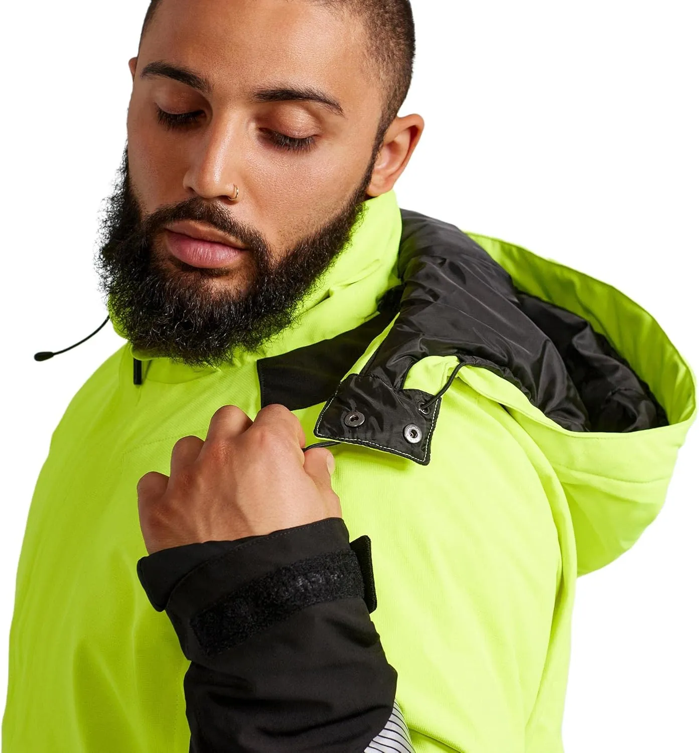 TRUEWERK Men's Work Coat - S4 Tower Winter Parka Workwear, Water-Resistant, Windproof Jacket with 4-Way Stretch