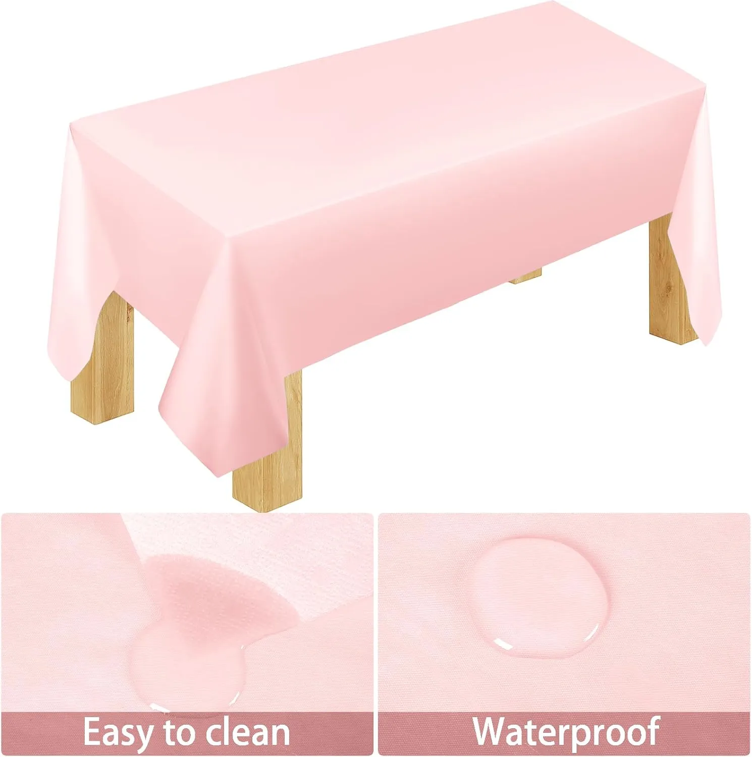 TWOWYHI 229PCS Pink Party Supplies Set Paper Disposable Plates Cups Plastic Spoons Forks Knives Pink Napkins for 30 Guests Disposable Party Dinnerware Sets for Wedding Birthday Parties