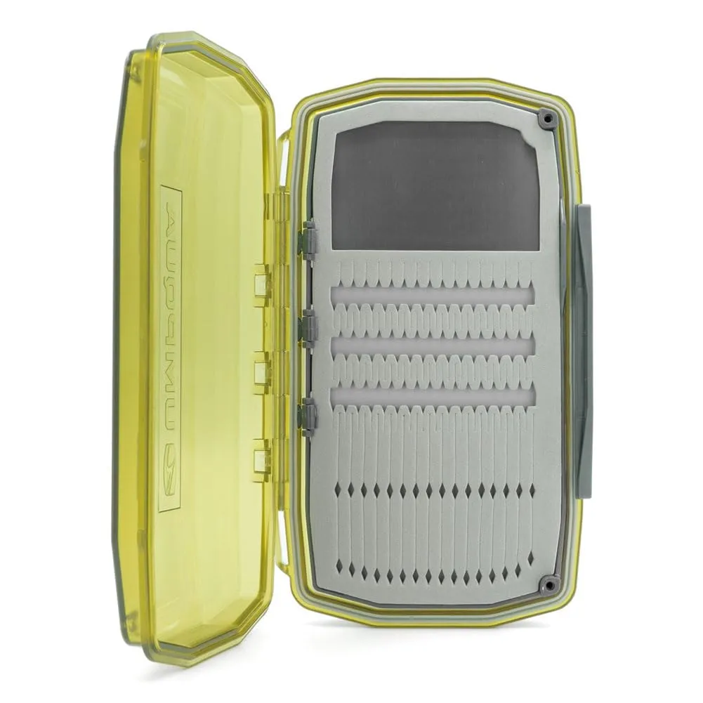 UMPQUA UPG Foam Waterproof Weekender Olive Large Fly Box - Lightweight Impact-Resistant Quick-Loading Fly Storage Case - Fly Fishing Tackle Organizer