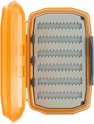 UMPQUA UPG Foam WP Essential Medium Fly Box - Lightweight Versatile Medium-Sized Waterproof Dustproof Quick-Loading Fly Storage Case - Fly Fishing Tackle Organizer - Hot Orange