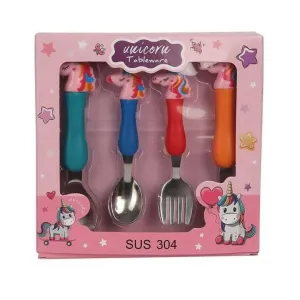 Unicorn Tableware Spoon Fork Set