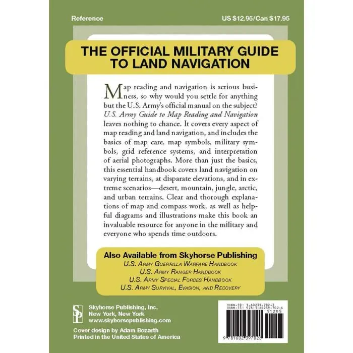 US Army Guide to Map Reading and Navigation