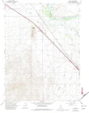 Valmy NV topo map, 1:24000 Scale, 7.5 X 7.5 Minute, Historical, 1965, Updated 1981, 26.8 x 22 in
