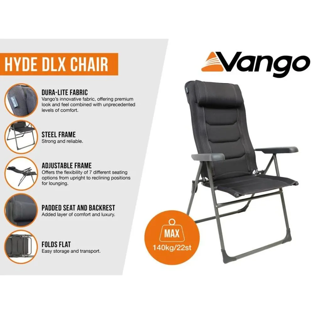 Vango Hyde DLX Chair (Shadow Grey)