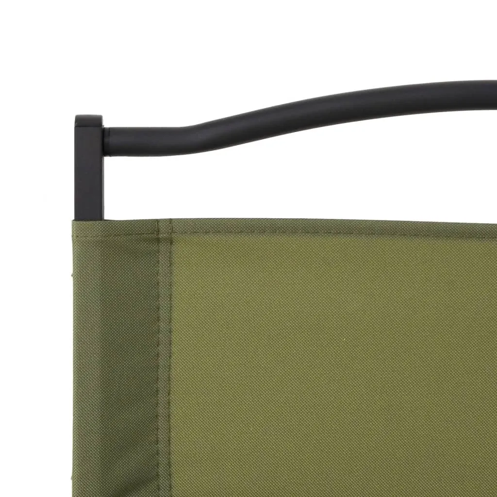 vidaXL Camping Chair Set of 2 Green