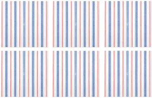 Vietri Papersoft Napkins Americana Stripe Cocktail Napkins Pack of 20, Set of 6, Spunlace, 10" Square, Multi-Color