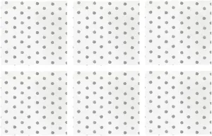 Vietri Papersoft Napkins Dot Light Gray Cocktail Napkins Pack of 20, Set of 6 Spunlace Table Napkins