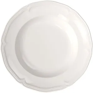 Villeroy & Boch Manoir Pasta Bowl/Soup Plate, 9 in, Premium Porcelain, White