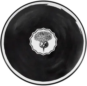 Vista Alegre 21133446 Christian Lacroix Herbariae Dessert Plate Black, Set of 2