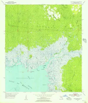 Waccasassa Bay FL topo map, 1:24000 Scale, 7.5 X 7.5 Minute, Historical, 1955, Updated 1956, 26.8 x 23 in
