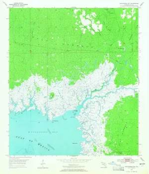 Waccasassa Bay FL topo map, 1:24000 Scale, 7.5 X 7.5 Minute, Historical, 1955, Updated 1965, 26.9 x 23 in