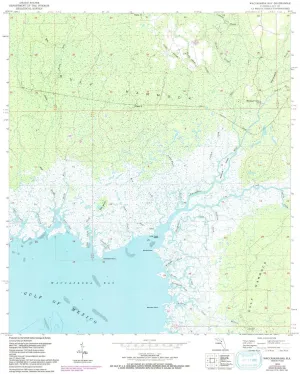 Waccasassa Bay FL topo map, 1:24000 Scale, 7.5 X 7.5 Minute, Historical, 1955, Updated 1992, 26.8 x 22 in