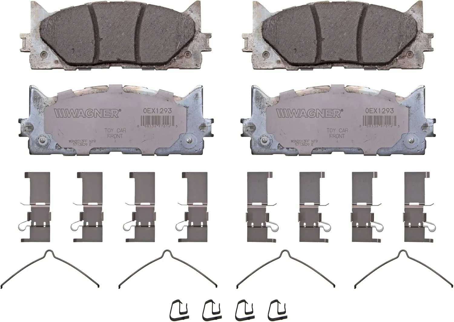 Wagner Brake OEX OEX1293 Disc Brake Pad Set Premium Ceramic