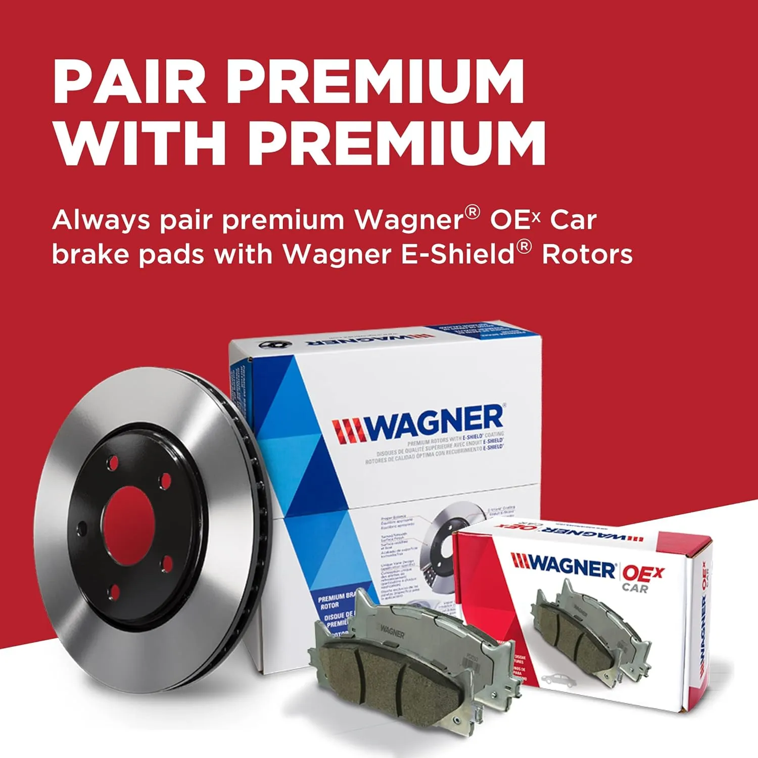 Wagner Brake OEX OEX918A Disc Brake Pad Set Premium Ceramic