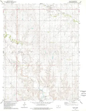 Waldo KS topo map, 1:24000 Scale, 7.5 X 7.5 Minute, Historical, 1978, Updated 1979, 26.79 x 20.71 in