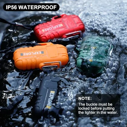 Waterproof Electric Dual Arc Lighter,USB Rechargeable Plasma Lighters