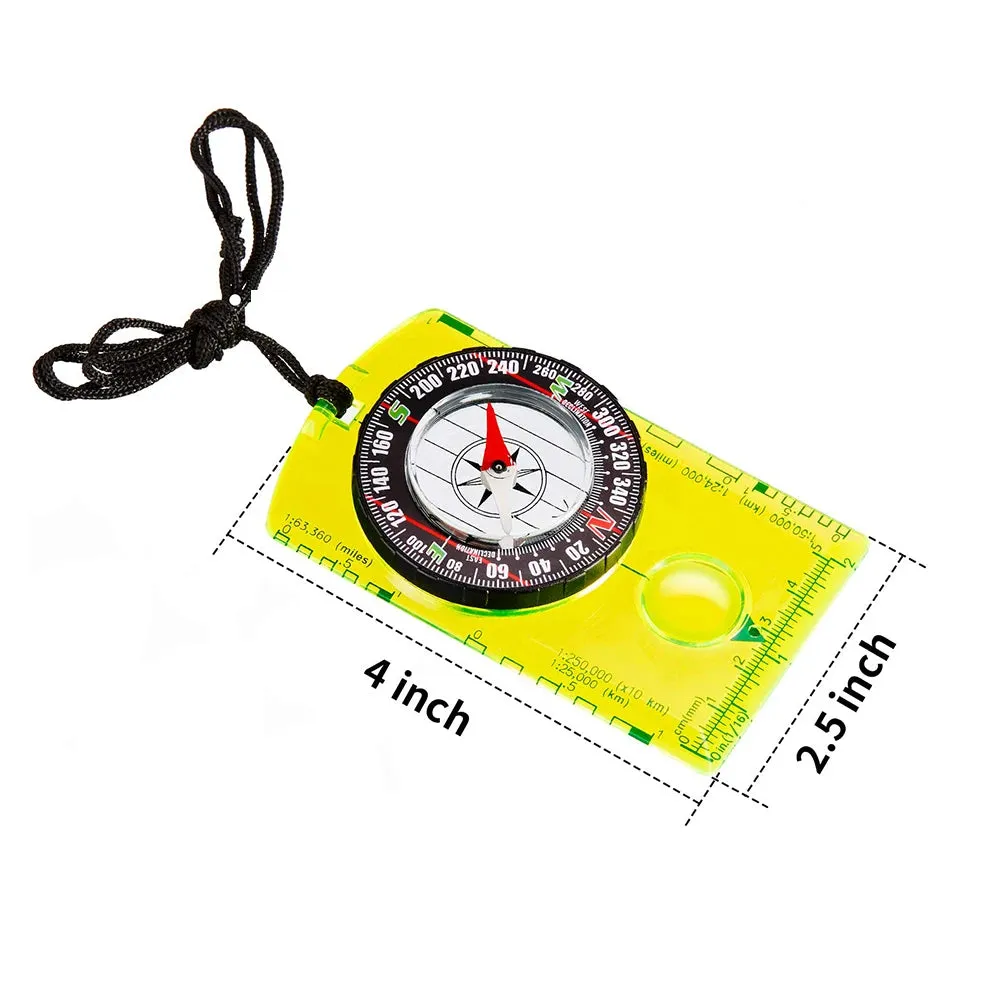 Waterproof Outdoor Compass - Essential Navigation Tool for Hiking, Camping, and Orienteering