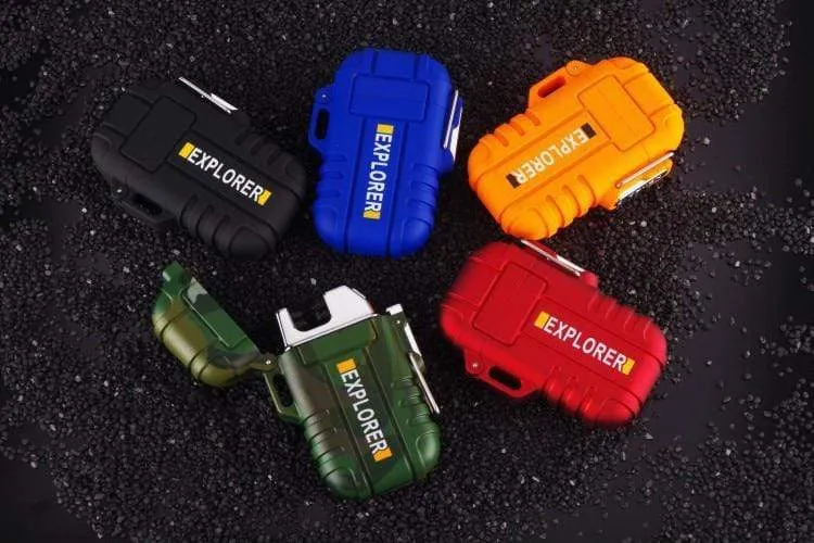 Waterproof USB Plasma Lighter For Outdoor Camping
