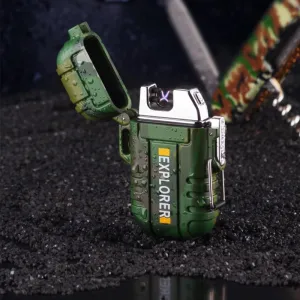 Waterproof USB Plasma Lighter For Outdoor Camping